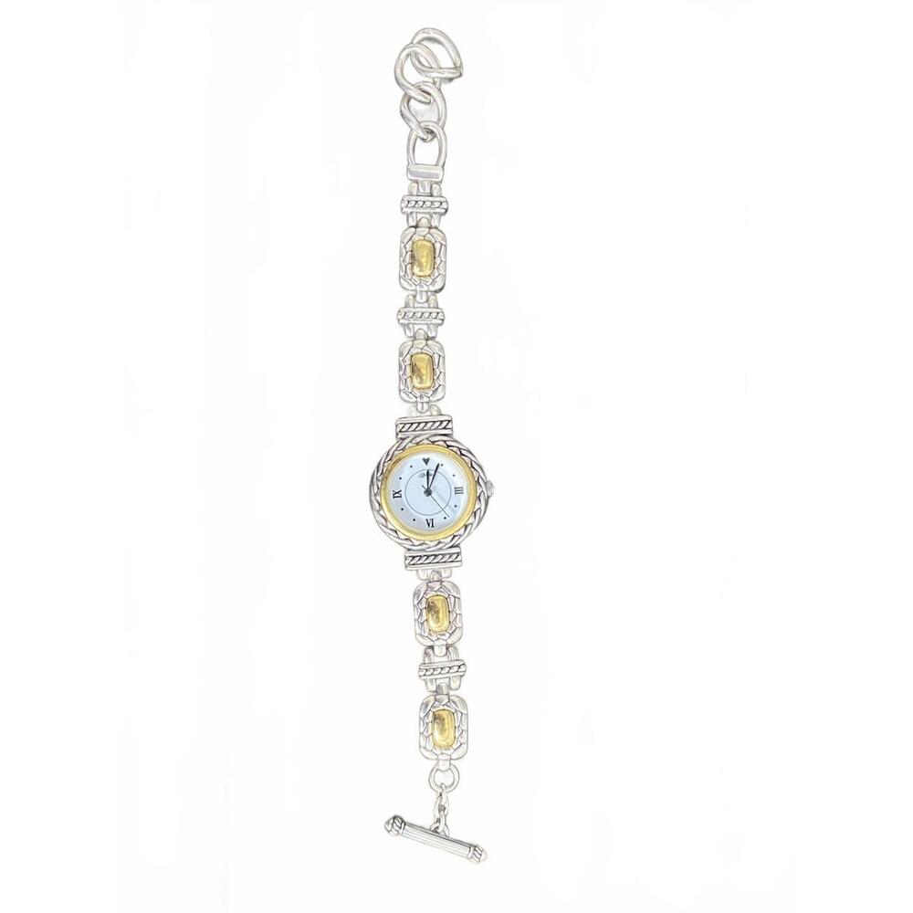 Brighton Nantucket Silver and Gold Tone Bracelet Watch